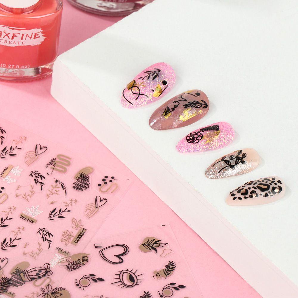 Miếng Dán Trang Trí Móng Tay Họa Tiết Hình Học Holographic