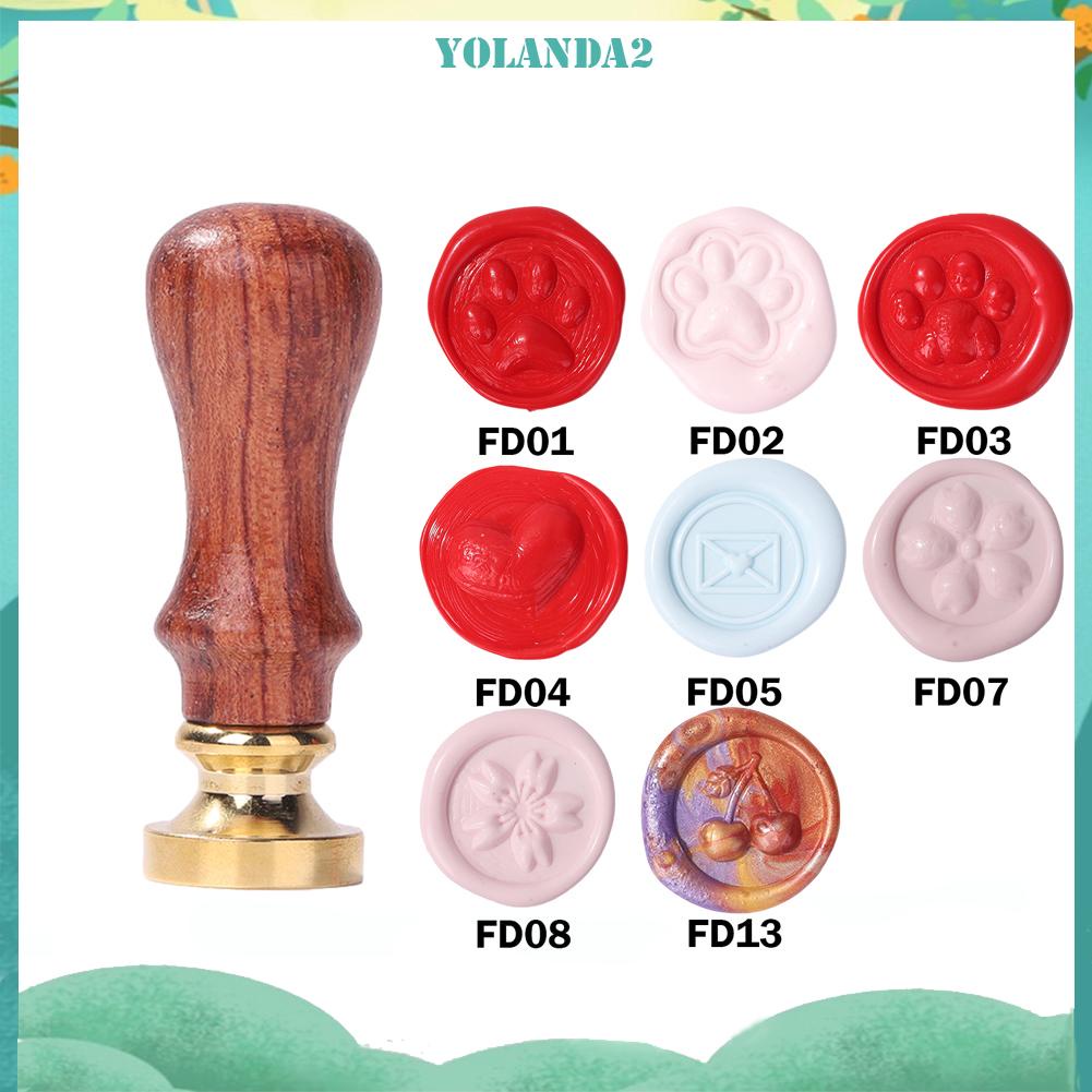 Đầu Con Dấu Sáp Bằng Kim Loại Với Tay Cầm Trang Trí Cổ Điển