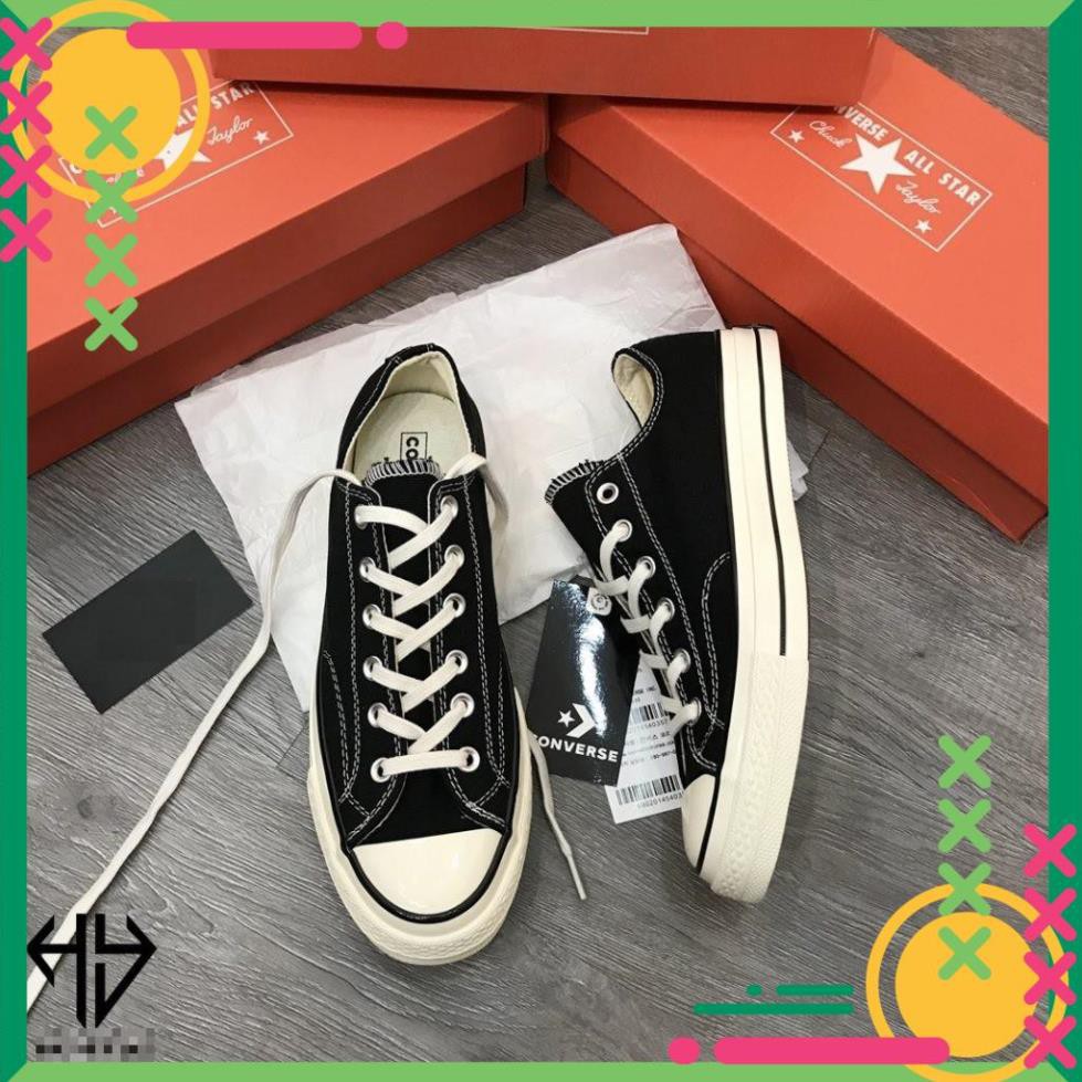 Mua ngay Giày Converse CV 1970s Cổ Thấp Nam Nữ Đen Mũi Bóng Lót Xanh Full Box Bill [ Giảm giá 5%]