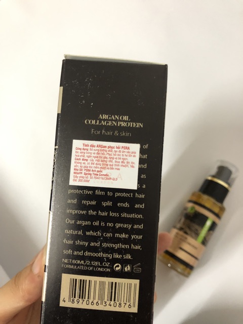 Tinh dầu dưỡng tóc Argan Oil Collagen Protein phục hồi tóc khô xơ chẻ ngọn | BigBuy360 - bigbuy360.vn