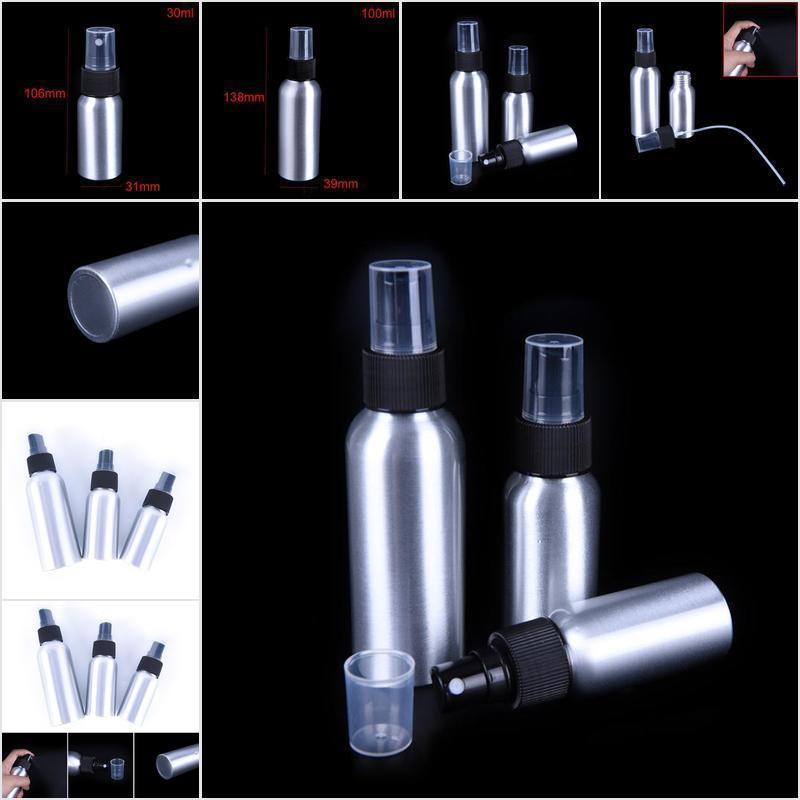 (hàng Mới Về) Bình Xịt Bằng Nhôm 1x30 / 50 / 100ml Tiện Dụng Cho Thợ Cắt Tóc