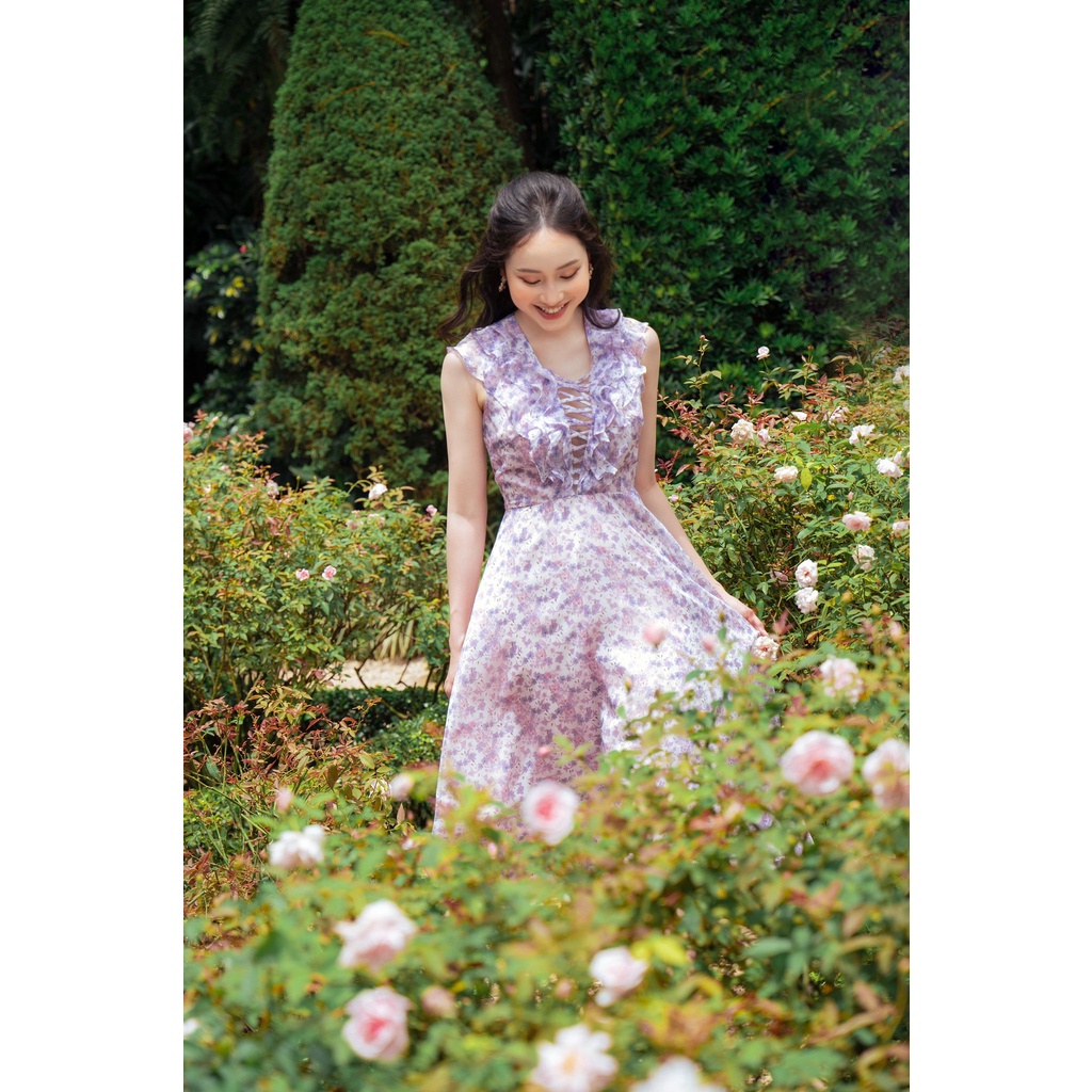 OLV - Đầm Violet Tie Dress