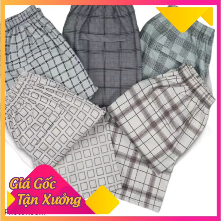 Quần Đùi Kẻ Sọc Nam Siêu Nam Tính Dành Cho Người Từ 60-100 Kg Chất Vải Siêu Bền Đẹp Cực Mát