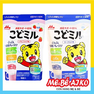 Sữa Morinaga Kodomiru - Kodomil dinh dưỡng Tăng Cân, DHA Chiều Cao Vị Dâu Và Vani Túi Zip 216g
