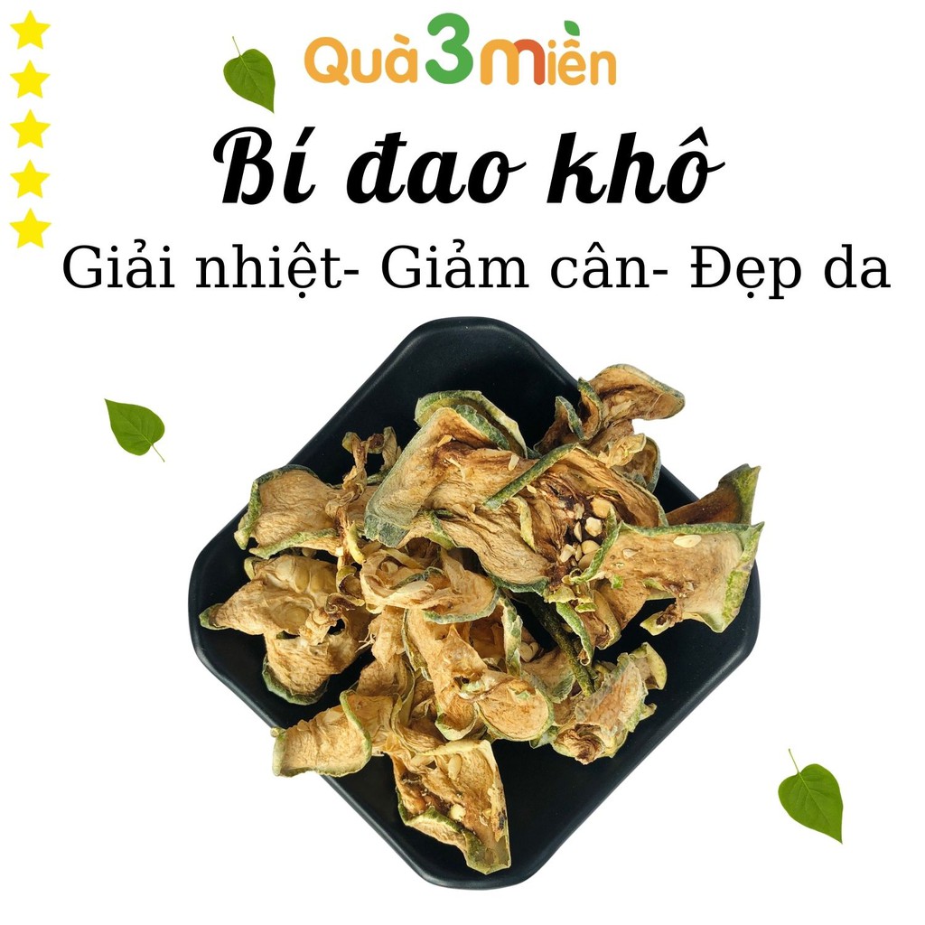 Bí đao khô 1kg - Thanh nhiệt giải độc, hỗ trợ hiệu quả cho người cao huyết áp, giảm béo, đẹp da - Thương hiệu Quà 3 Miền