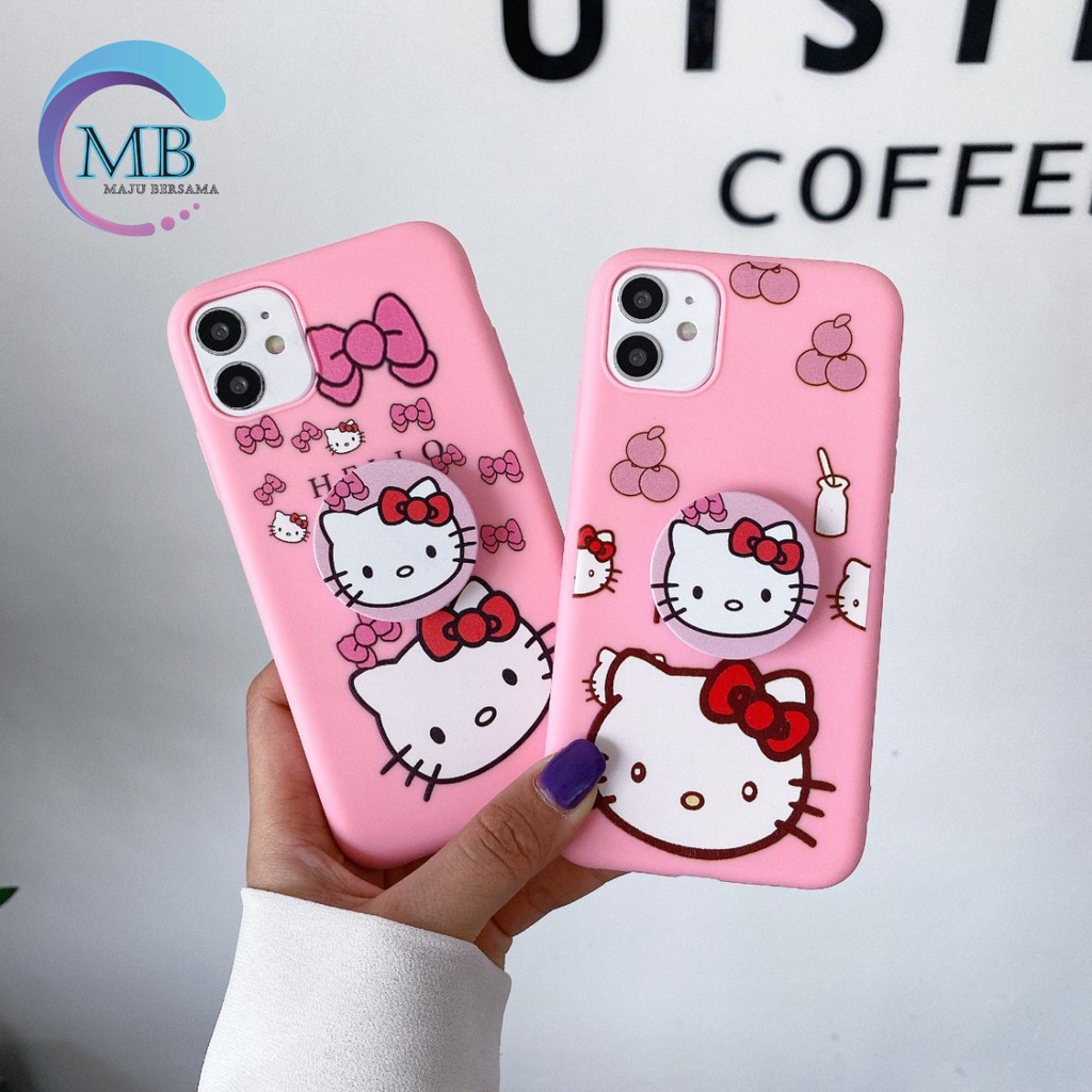 Ốp Điện Thoại Mềm Họa Tiết Hello Kitty Có Giá Đỡ Cho Xiaomi Redmi Note 4 5a Prime 5 6 7 8 9 9s Pro Mb1206