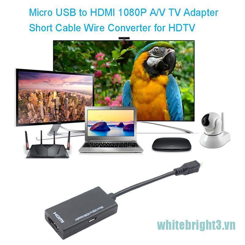 Cáp Chuyển Đổi Từ Micro Usb Sang Hdmi 1080p Cho Android Huawei Samsung