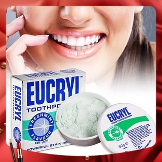 Bột làm trắng răng eucryl tooth powder 50g - anh