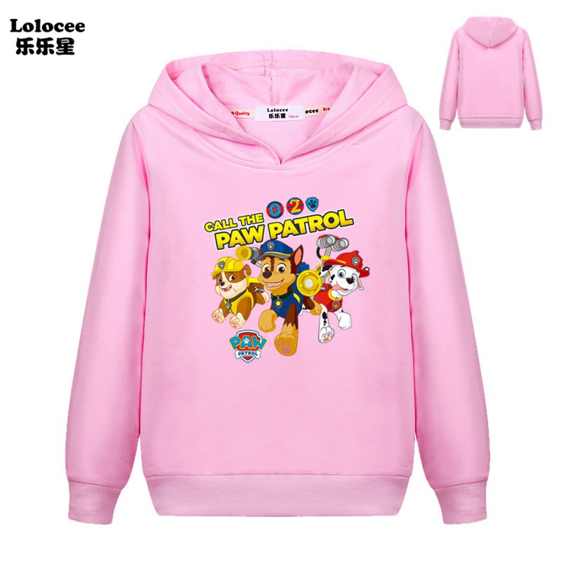 PAW PATROL Áo Hoodies Có Nón Dài Tay Thời Trang Cho Bé Trai