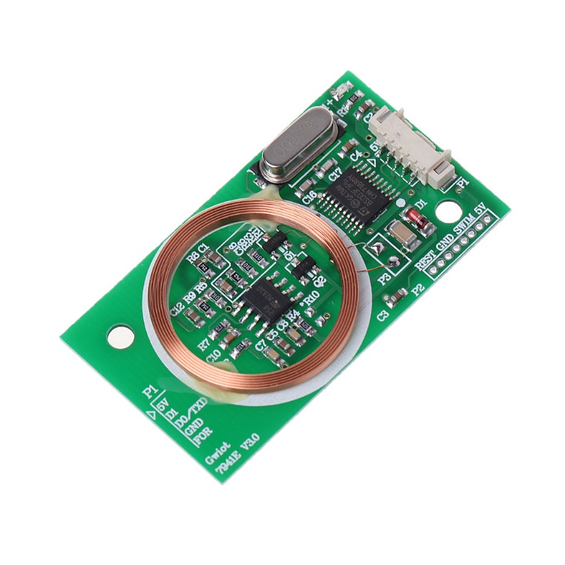 Mô Đun Cảm Biến Đọc Thẻ Không Dây bonj EM4100 8CM RFID UART 3Pin 125KHz DC 5V