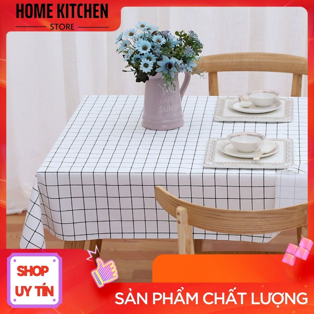 (Nhựa PVC) Khăn trải bàn caro nhiều màu sắc lựa chọn - đơn giản - tinh tế - sang trọng