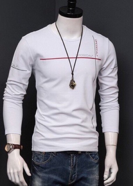 Áo thun tay dài thời trang nam sọc T