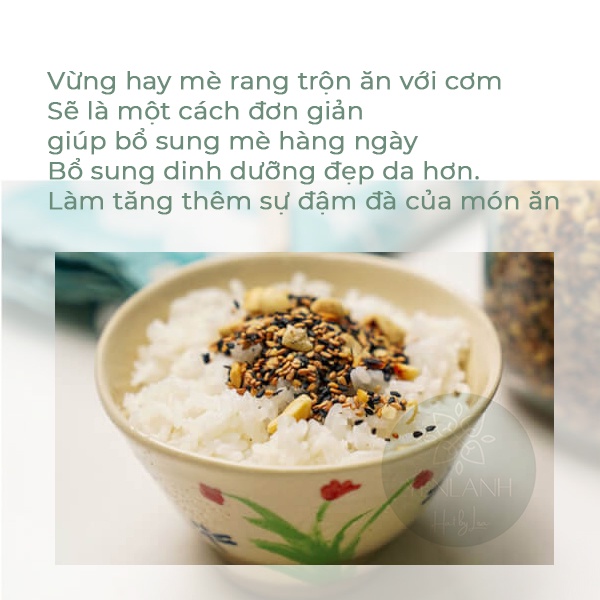 Vừng Đen Vừng Vàng Rang Chín- Chưa Rang Làm Muối Vừng Sạch Rắc Gia Vị Tạo Vị Thơm Bùi 100gr-250gr-500gr Yenlanhnatural