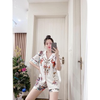 PIJAMA CỘC ĐÙI MCQUEEN  ĐÔI LẠC ĐÀ CAO CẤP
