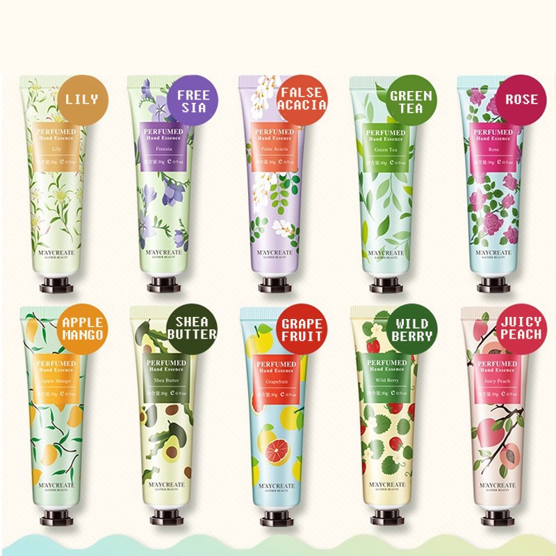 Kem dưỡng da tay MayCreate Perfumed 30g mềm và thơm cấp ẩm mềm da thơm hương hoa tự nhiên GOLMON | BigBuy360 - bigbuy360.vn
