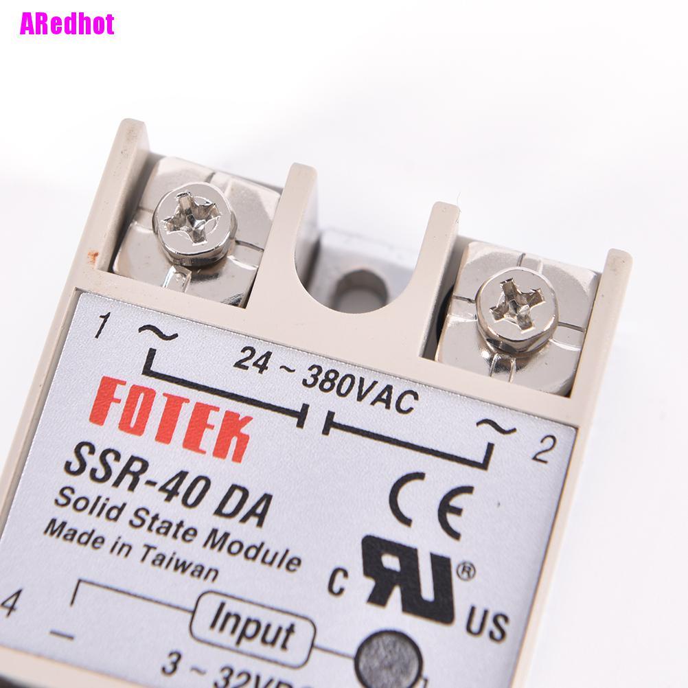 Rơ Le Bán Dẫn Ssr 40a Ssr-40Da 40a Dc Kèm Điều Khiển