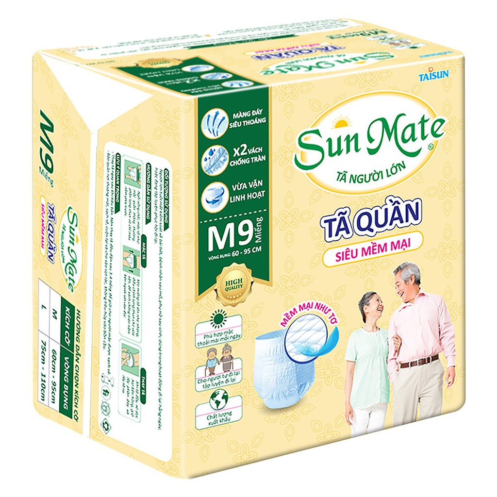 COMBO 6 GÓI TÃ QUẦN NGƯỜI LỚN SUNMATE M9/L8/M8/L7