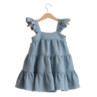 Đầm Linen 3 tầng cho bé và mẹ ^^