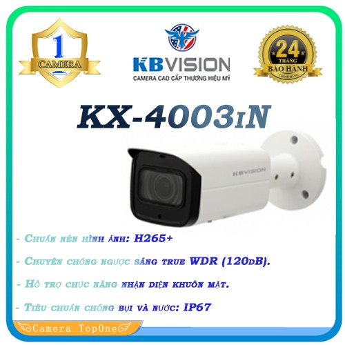 Camera IP hồng ngoại 4.0 Megapixel KBVISION KX-4003iN