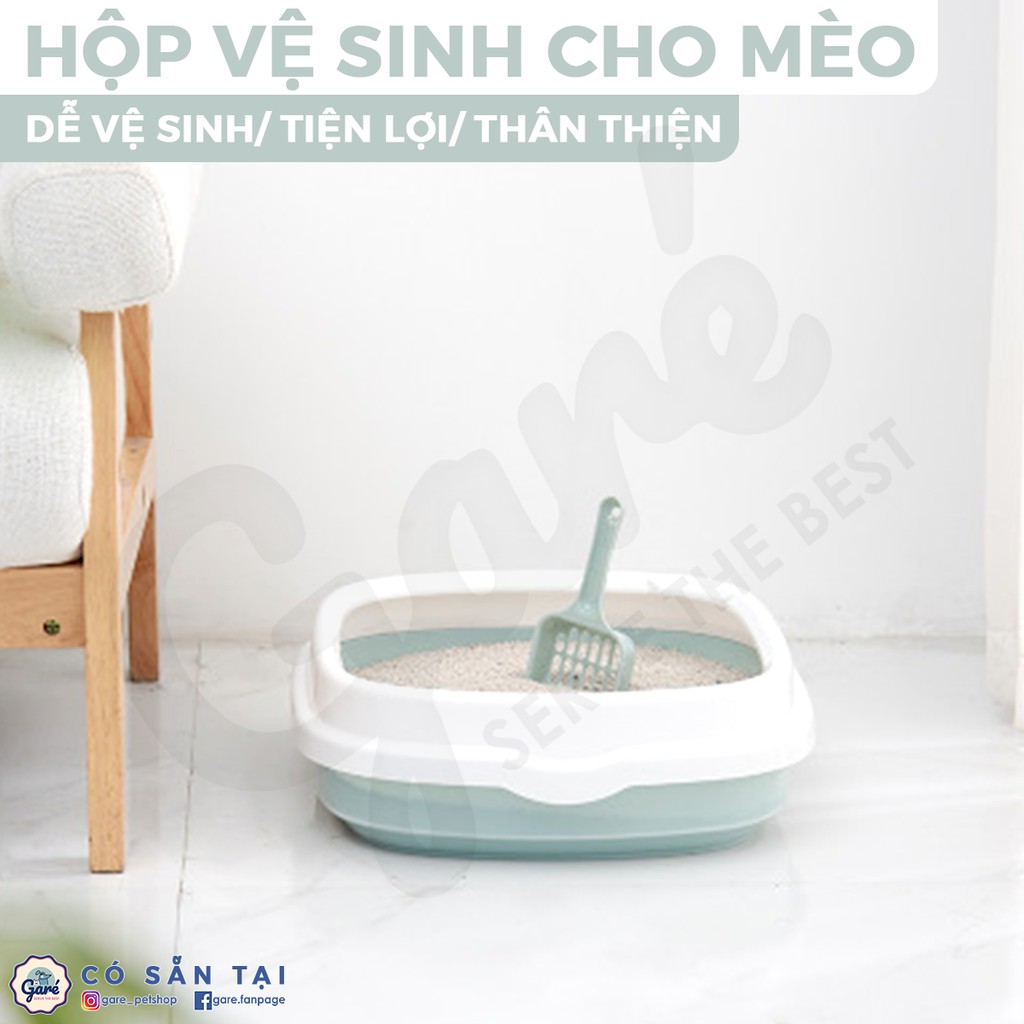 Chậu cát vệ sinh màu Pastel dễ thương dành cho Mèo