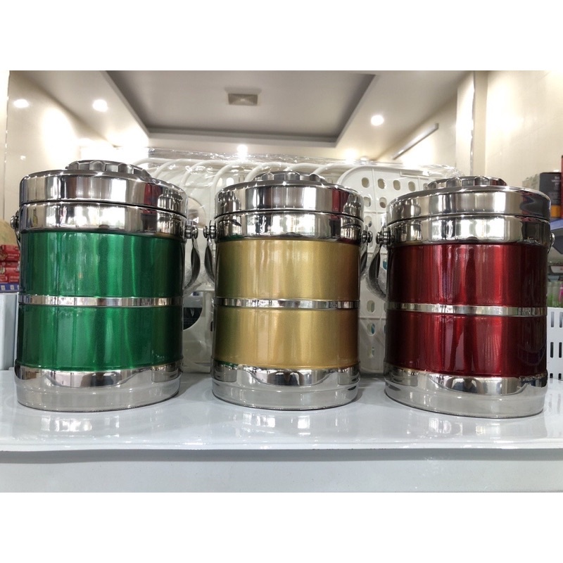CẶP LỒNG NHỎ 1L4 CÓ 3 NGĂN CHỨA THỨC ĂN