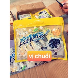 Trà sữa pha sẵn 1 túi 8 gói có trân châu thật