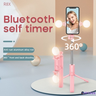 Gậy Chụp Hình Tự Sướng Bluetooth 2 Trong 1 Có Đèn Led Tiện Dụng Cho Iphone Xiaomi Samsung