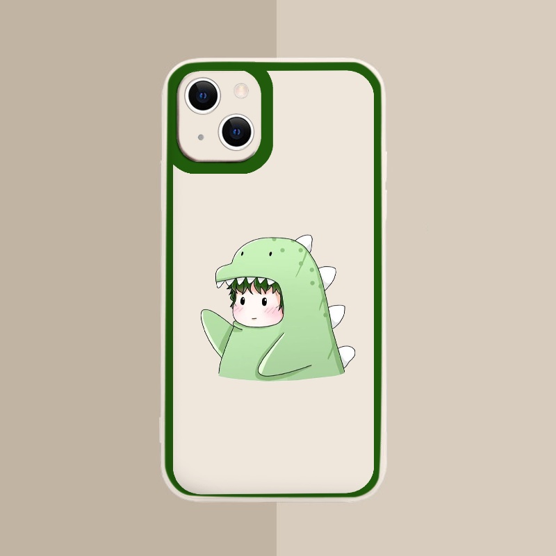 Ốp iphone - Ốp lưng iphone cạnh vuông viền camera Cặp đôi khủng long dành cho ip 6 đến 14promax - ng163