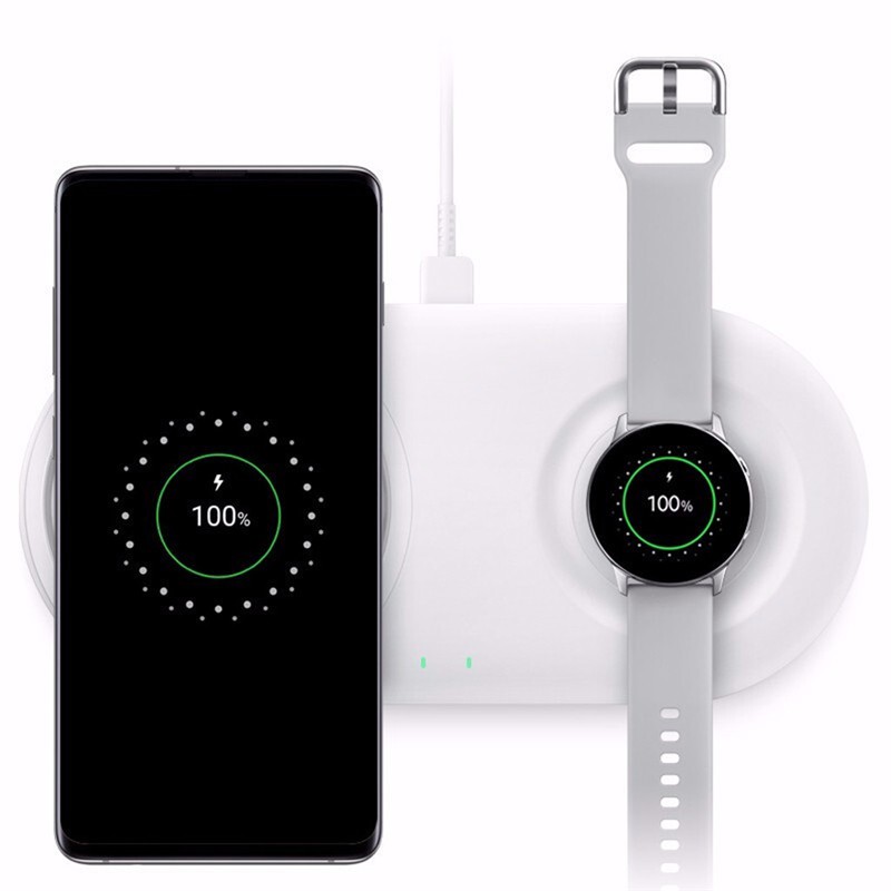 Đế Sạc Nhanh Không Dây 2 Trong 1 Cho Samsung EP-P5200 Galaxy Note 10/ S10 / S20 / Watch S2 / 3