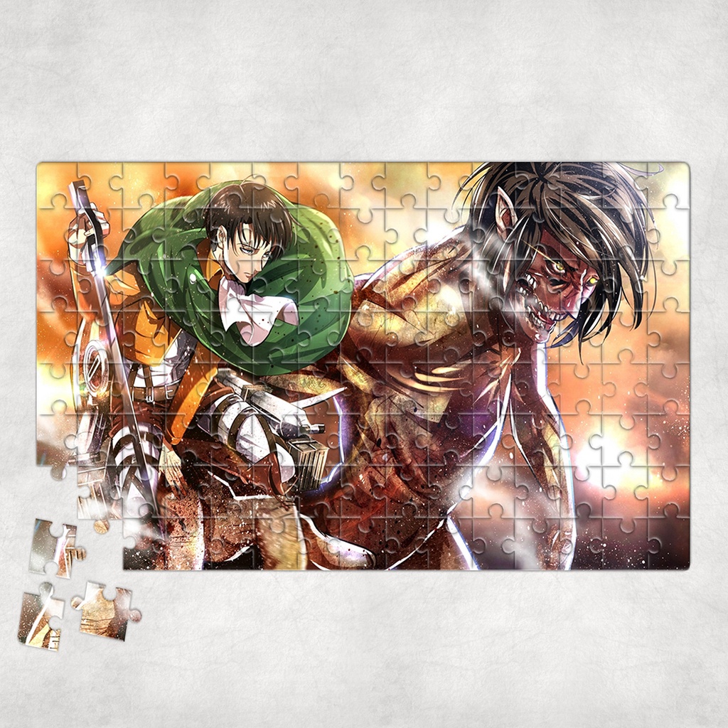 Tranh ghép hình Anime - Tranh ghép hình ATTACK ON TITAN - Mẫu 3 - Nhận in hình tranh ghép theo yêu cầu