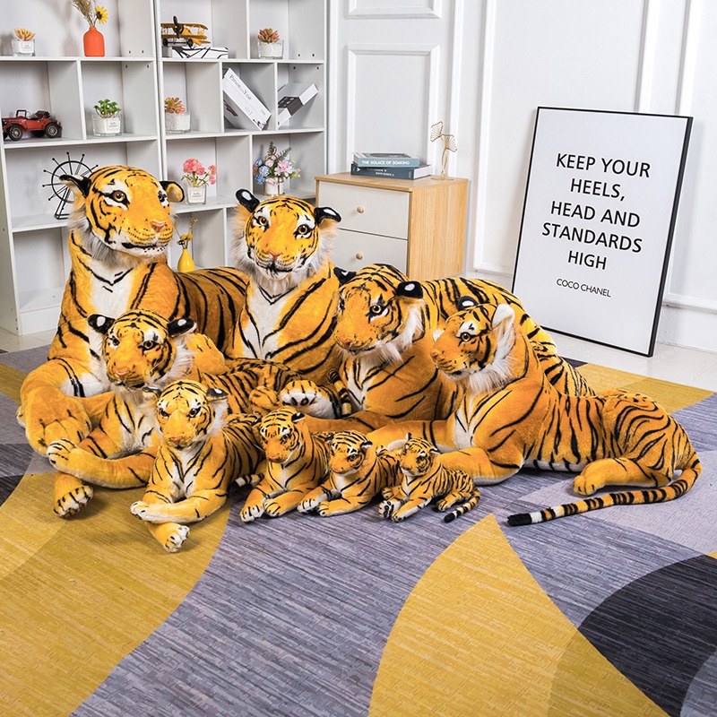 Thú nhồi bông hình con hổ màu trắng mềm mại kích thước 170