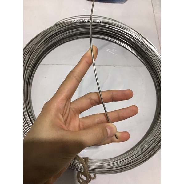 dây thép inox 2li không rỉ sáng bóng