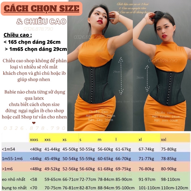 Đai Nịt Bụng Latex Cải Tiến THÔNG HƠI Che Mỡ Lưng Giảm Mỡ Bụng 19 Xương Thép