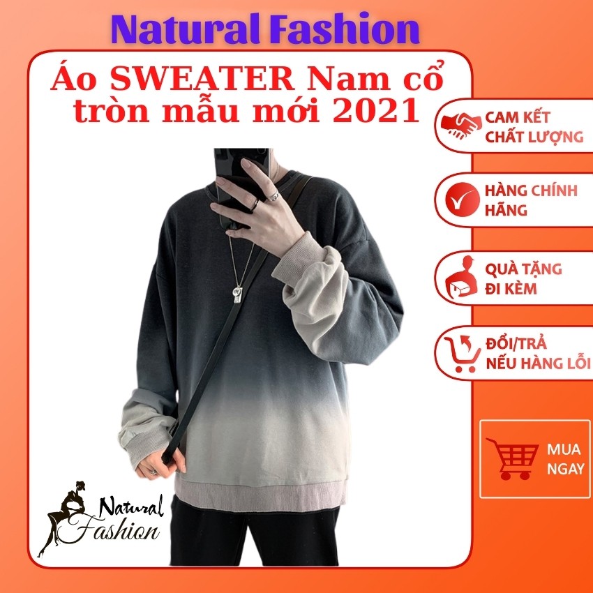 Áo Sweater Nam Form Rộng, Áo Nam Unisex phong cách Hàn Quốc, Mẫu Mới mùa đông 2021