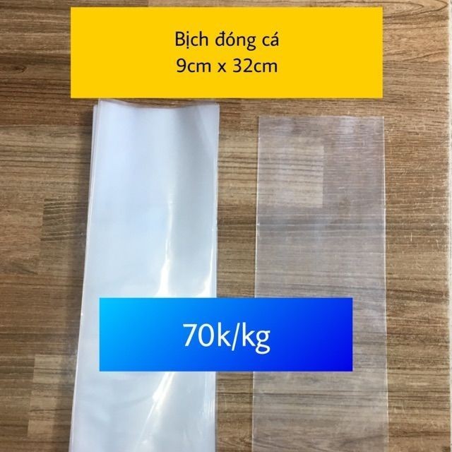 Bịch Đóng Cá Đi Xa - Bịch Dầy Cách Nhiệt Tốt - 1kg