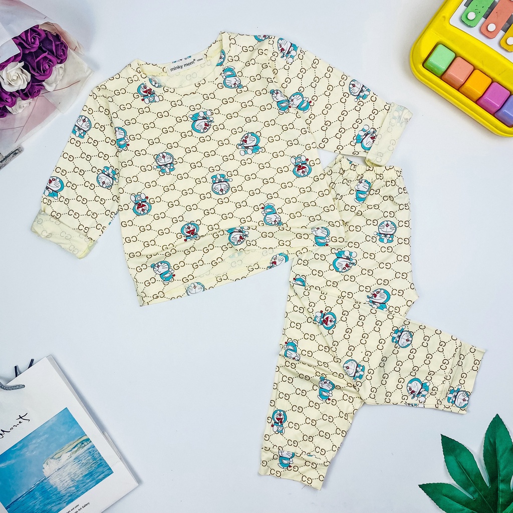 [SIÊU SALE] Bộ Dài Tay Cho Bé Trai, Bé Gái Minky Mom Vải Thun Lạnh Họa Tiết HÌnh Thú,Đồ Bộ Cho Bé Mặc Ngủ Siêu Đẹp