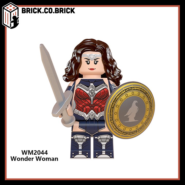 Đồ chơi lắp ráp minifigure và non lego DC Justice League - Mô hình Lắp Ghép Nhân Vật Cheetah, Wonder Woman - WM6100