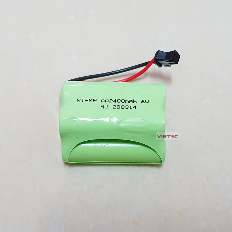 Pin Ni-MH 4.8V/6V dung lượng 2400mAh cho tàu, xe, máy bay điều khiển từ xa