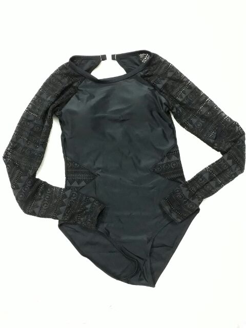 Bộ đồ bơi nữ liền mảnh phối ren cao cấp