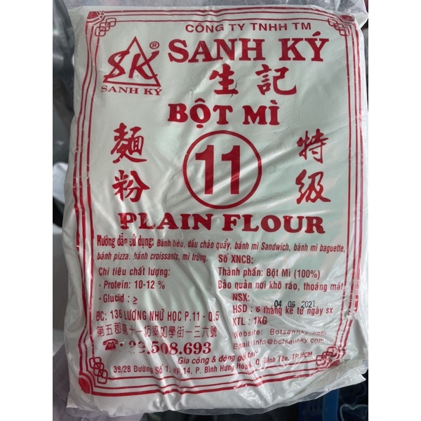 Bột mì số 11 hiệu Sanh Ký -1KG