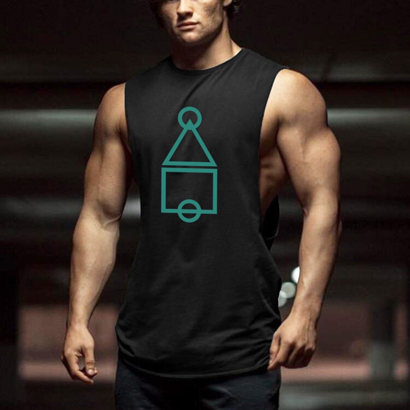 Áo thun thể thao cổ tròn in logo  Squid 2021