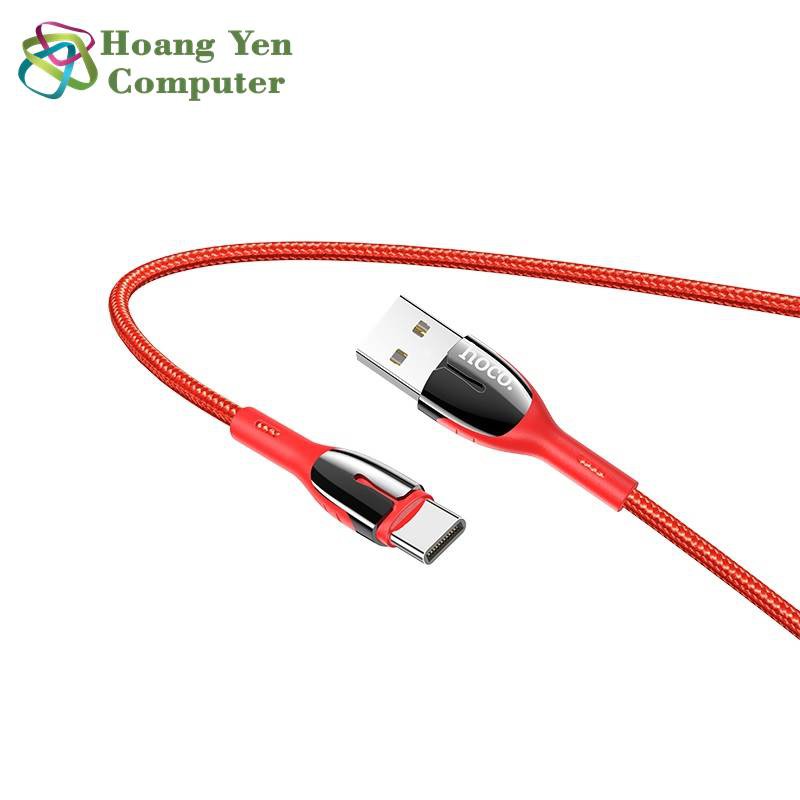 Cáp Sạc TYPE C Hoco U89 Cho Android Dây Dù 1.2M - BH 1 Năm Chính Hãng (MÀU SẮC NGẪU NHIÊN) - Hoàng Yến Computer