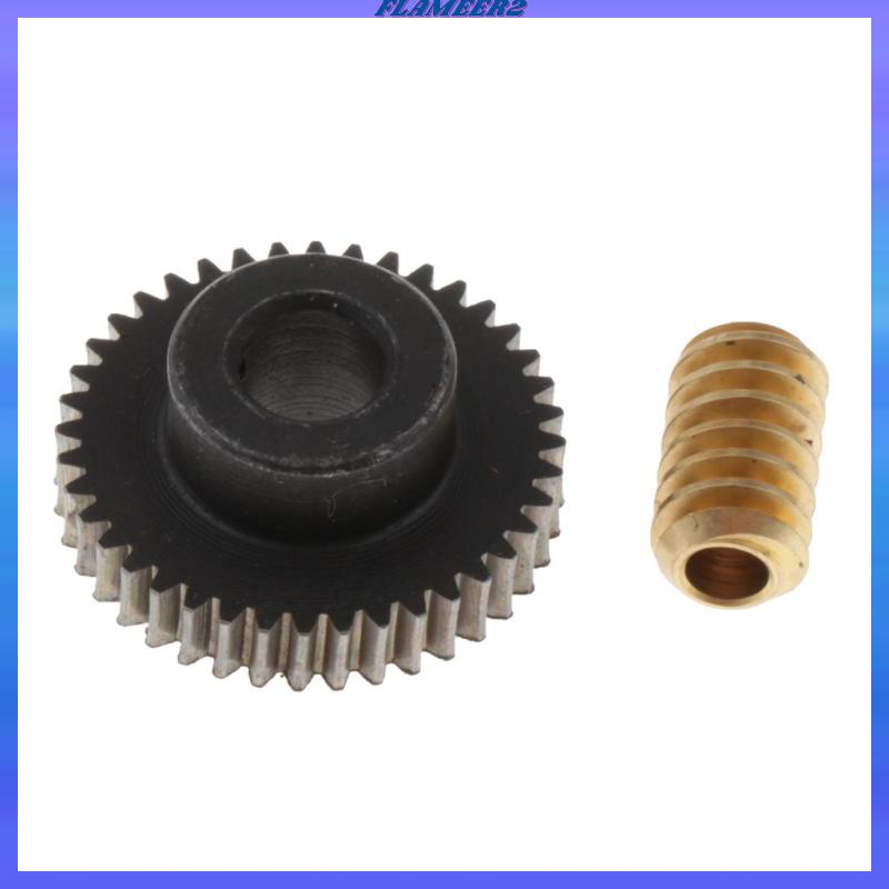 Mô Đun Bánh Răng 0.5 Modulus 40T Bằng Thép + Trục Bánh Răng Đồng Thau 0.5