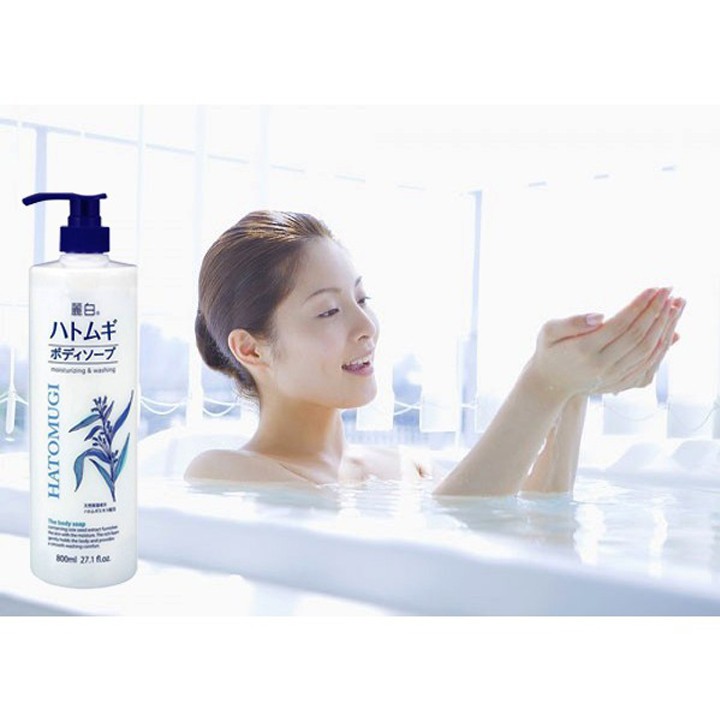 Sữa tắm dưỡng ẩm trắng da Hatomugi Moisturizing Washing Nhật Bản | BigBuy360 - bigbuy360.vn