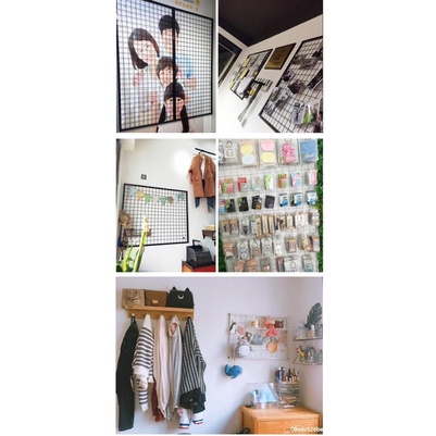 Khung lưới sắt trang trí treo tường decor, trang trí nhà, lưới bo viền chắc chắn