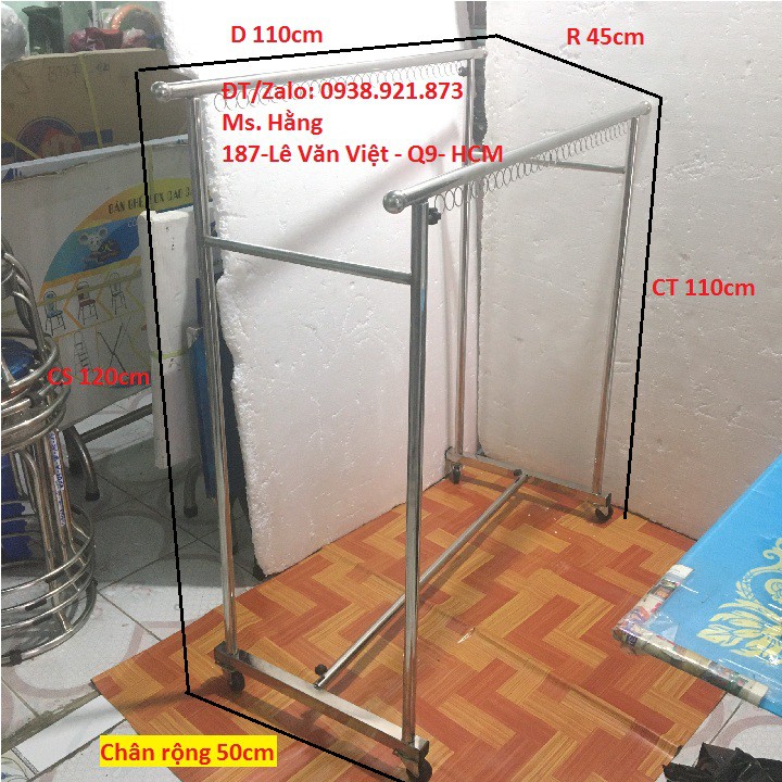 SÀO PHƠI ĐỒ ĐÔI CÓ MÓC ĐK2512V-
