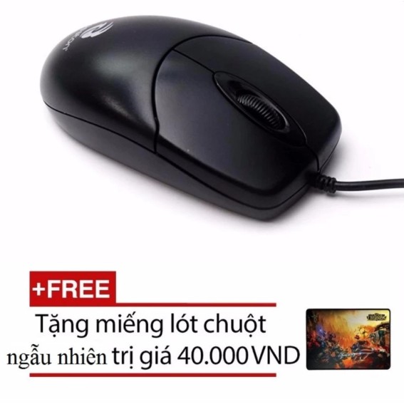 Chuột văn phòng có dây Bosston X8 + Tặng 01 miếng lót chuột