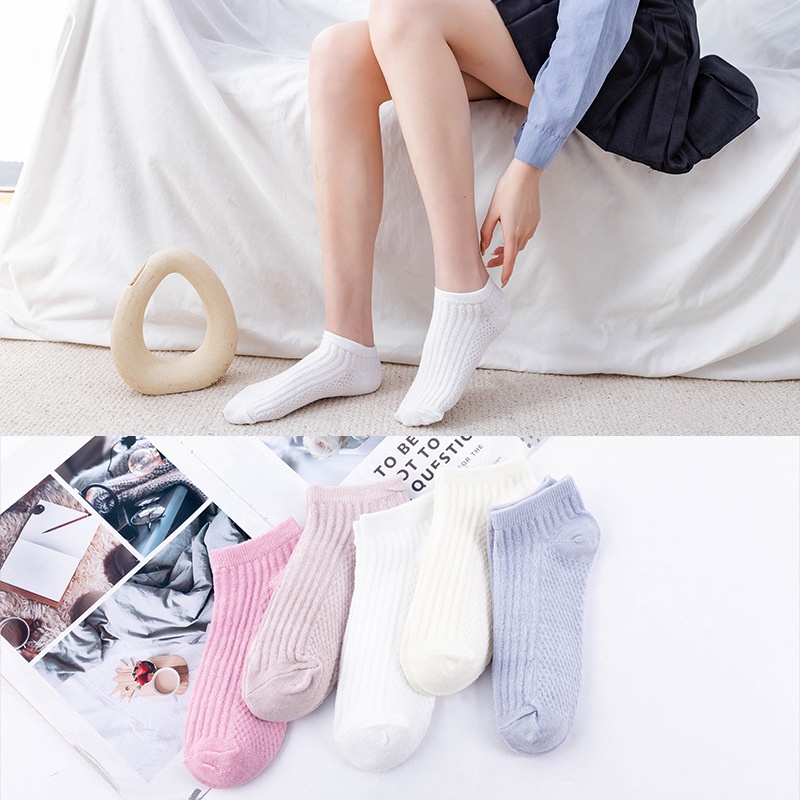 Tất vớ nữ ngắn thời trang kiểu vân dài