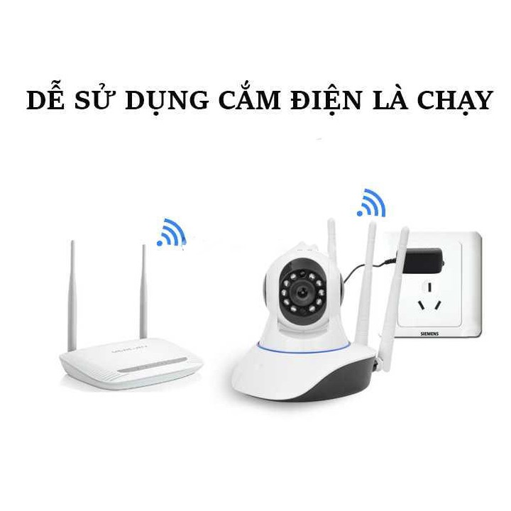 Camera Yoosee X8100 IP xoay 360 độ 3 ăng ten