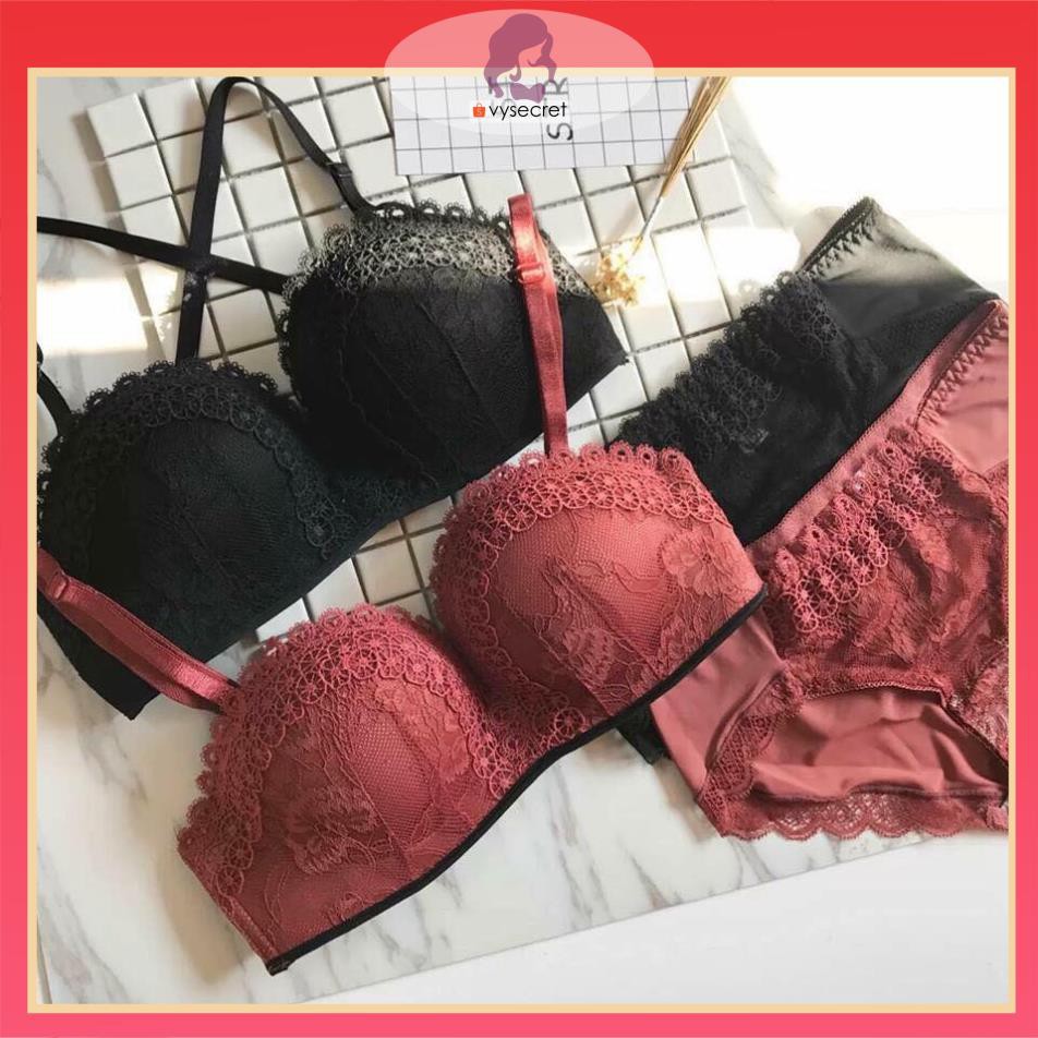 BỘ ĐỒ LÓT NÂNG NGỰC  🔥CÓ MÃ GIẢM GIÁ + FEESHIP 🔥 SÉT NỘI Y QUẢ NGANG CAO CẤP,TẠO KHE C1352 | BigBuy360 - bigbuy360.vn